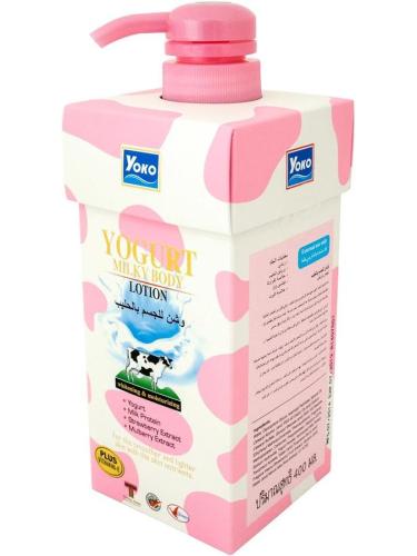 لوشن الجسم بالحليب والزبادي من يوكو - 400 مل