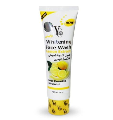 غسول الوجه المبيض بخلاصة الليمون من واي سي - 100 جرام
