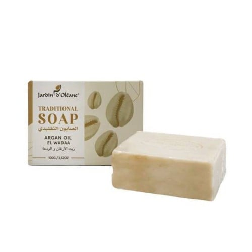 الصابون التقليدي بزيت الأرجان والودعة من جاردن أوليان- 100جرام