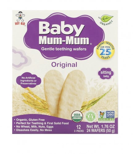 هوت كيد، رقائق ويفر التسنين اللطيفة، أصلية، 24 قطعة ويفر (50 جم)