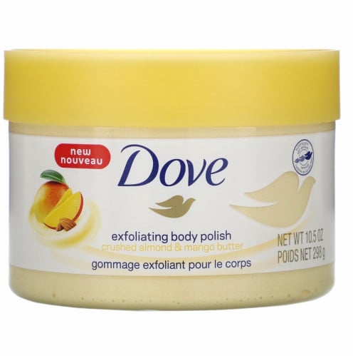 مقشر وملمع للجسم باللوز وزبدة المانجو