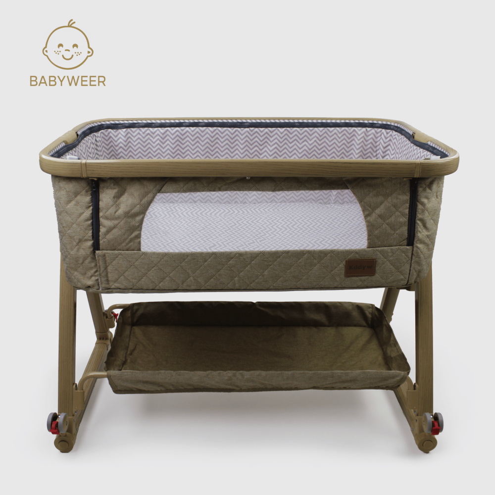 مهد متعدد الاستخدام بيج ولادة سنتين سهل التركيب قواعد خشبية