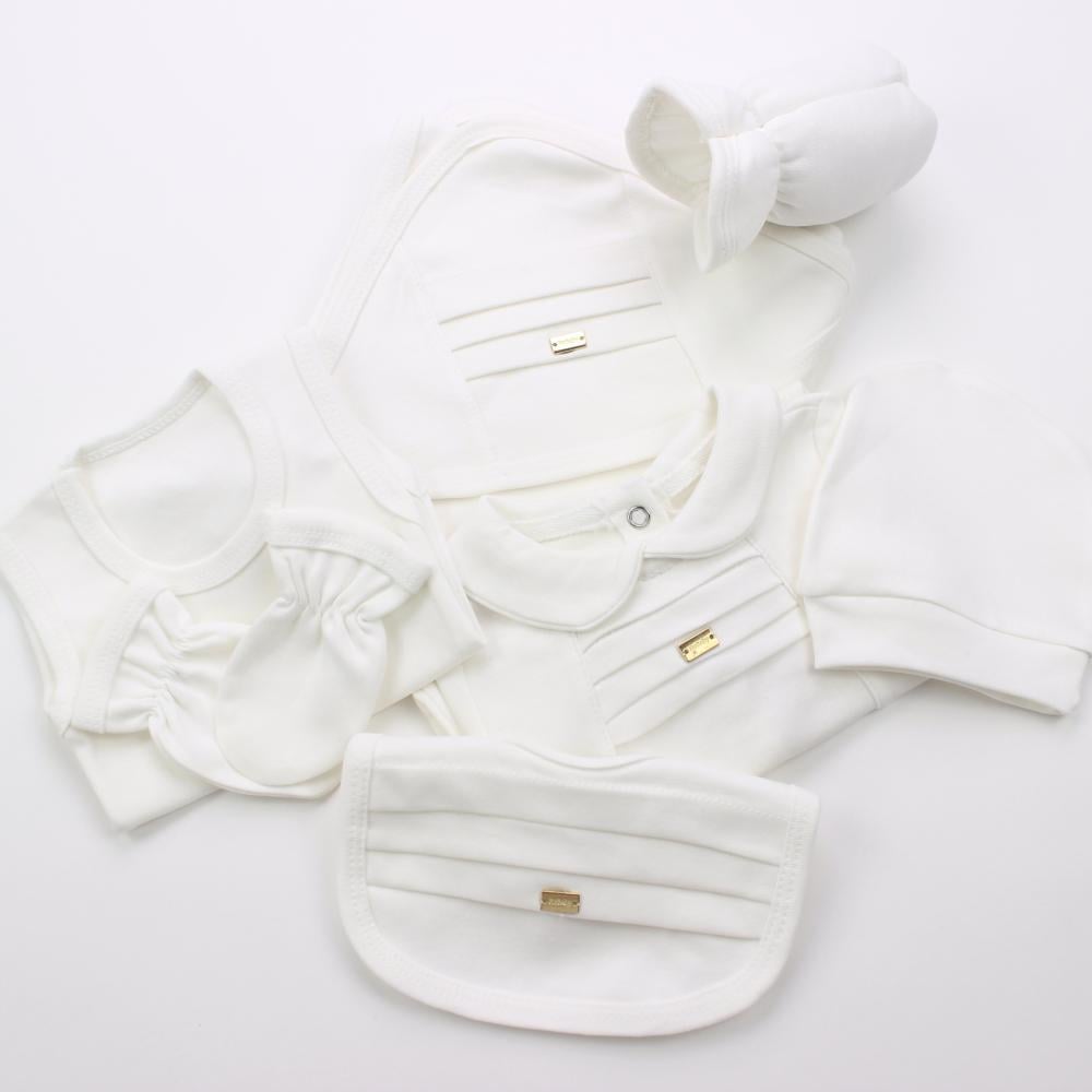 طقم سكر بلوقو ذهبي لون سكري 7 قطع لحديثي الولادة