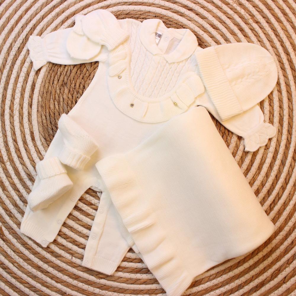 طقم بناتي تريكو 5 قطع