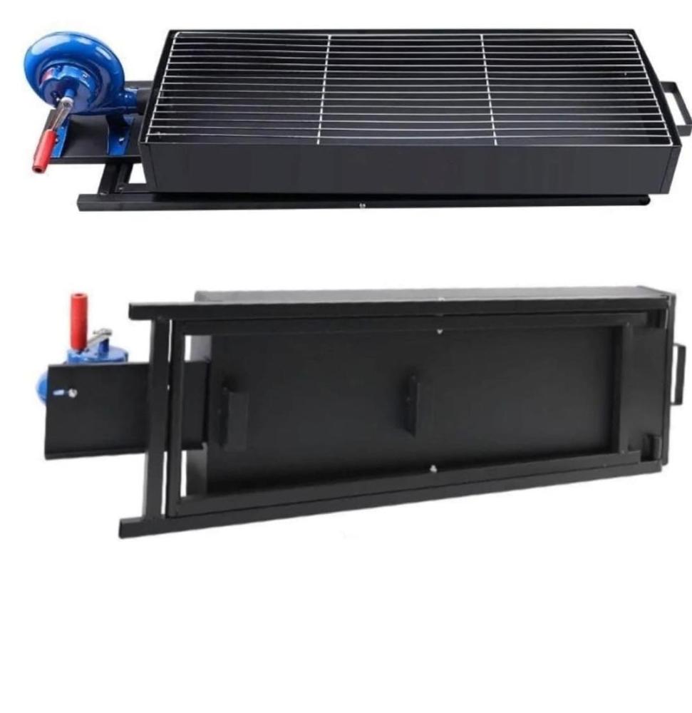 شواي مرتفع قابله للطي مزوده بمنفاخ هوا يدوي