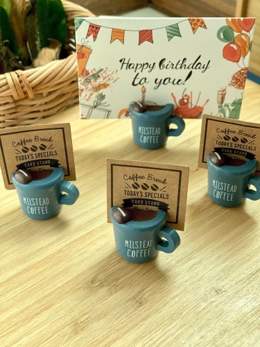 Mug shaped card holder حامل كروت على شكل كوب قهوة