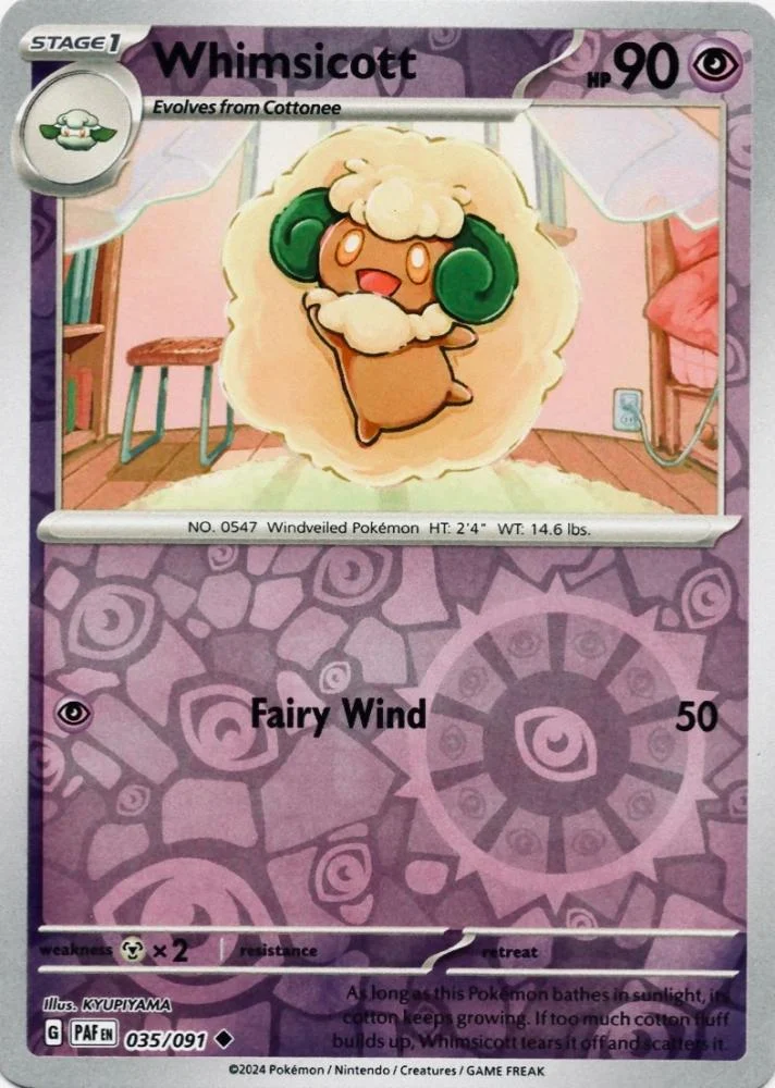 Whimsicott 035/091 (Reverse Holo)