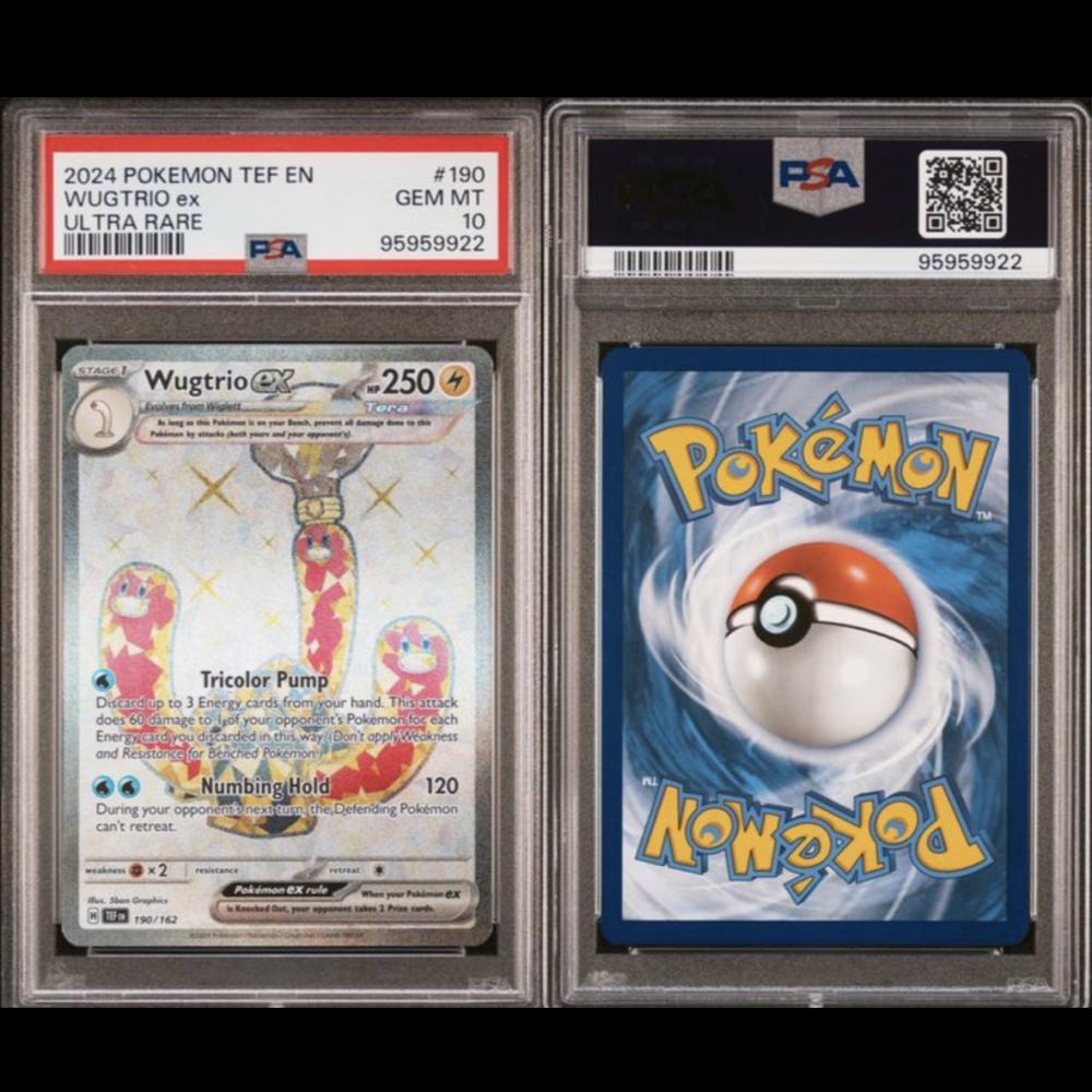 PSA 10 Wugtrio ex 190/162 Temporal Forces 2024 Gem Mint Pokemon
