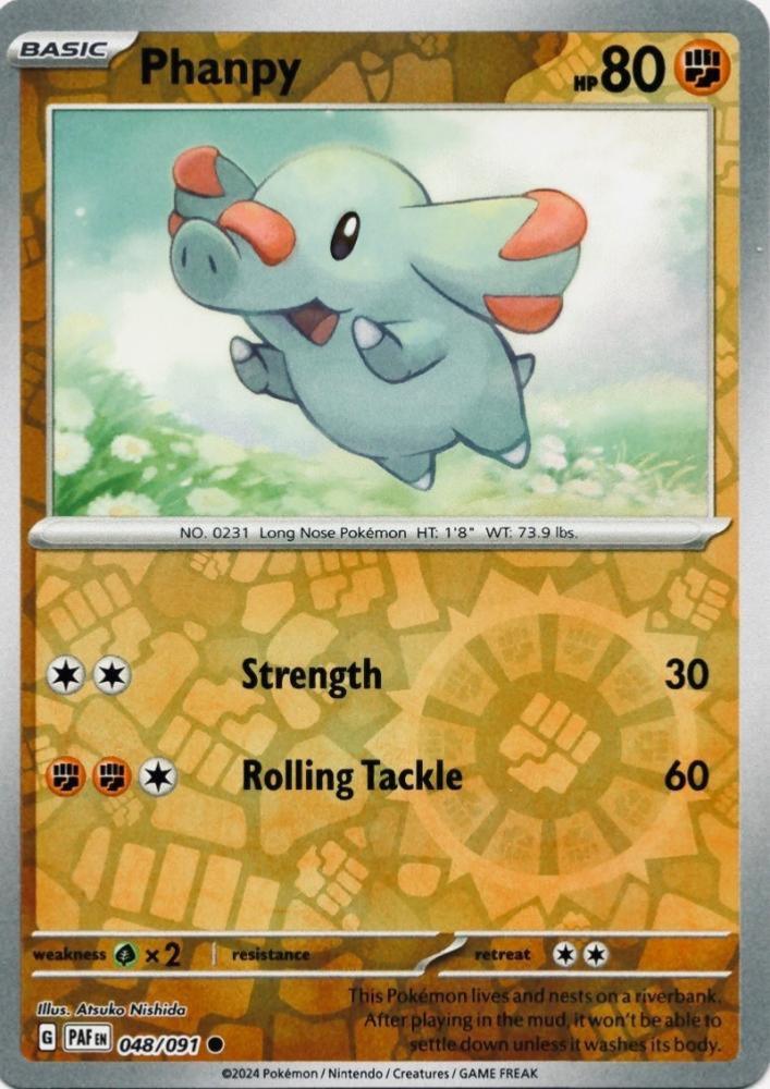 Phanpy 048/091 (Reverse Holo)