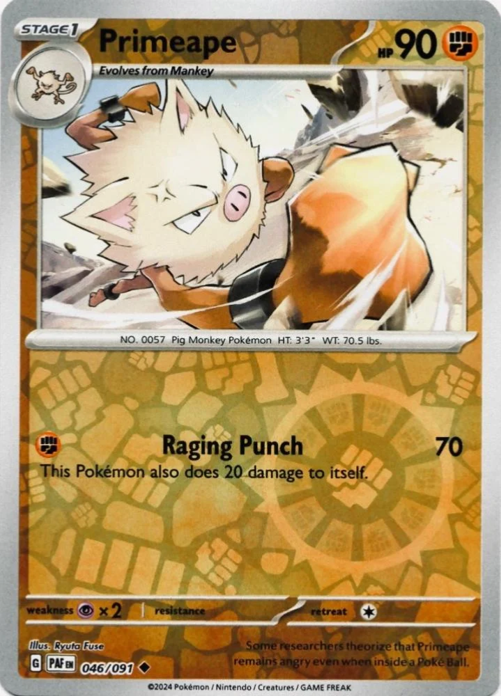 Primeape 046/091 (Reverse Holo)