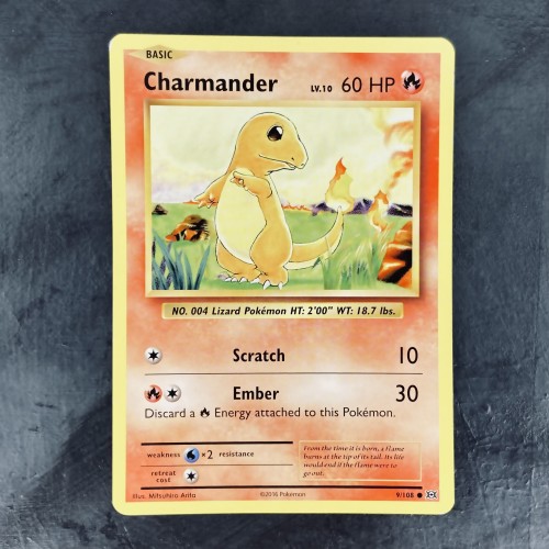 Pokemon TCG Charmander 9/108 - LP - XY Evolutions 2016 - THE ACE GAME