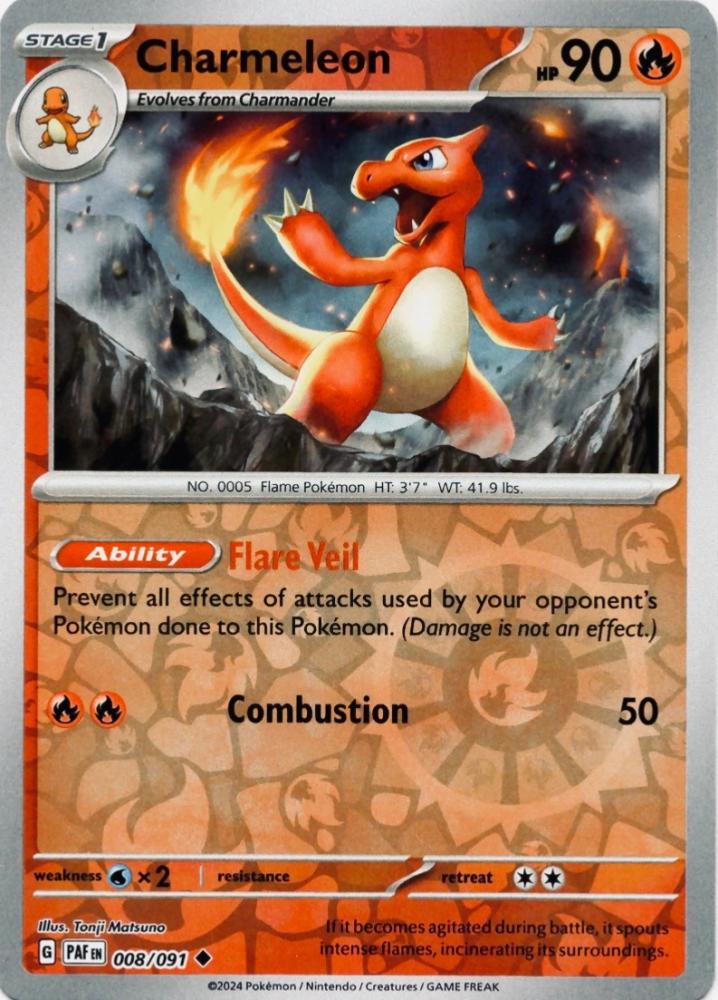 Charmeleon 008/091 (Reverse Holo)