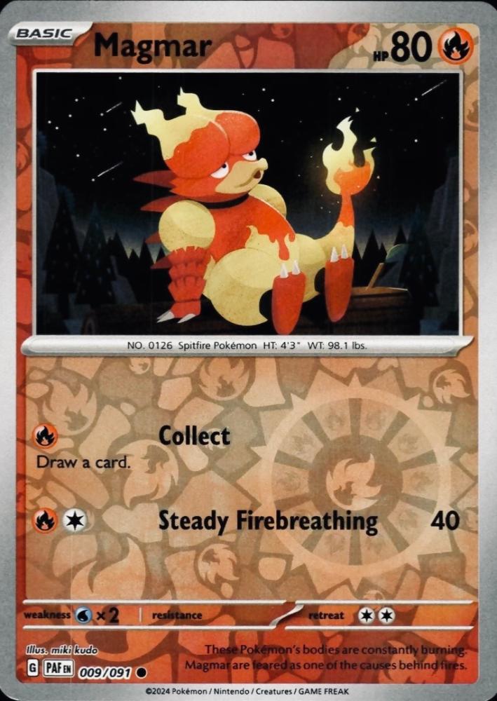 Magmar 009/091 (Reverse Holo)