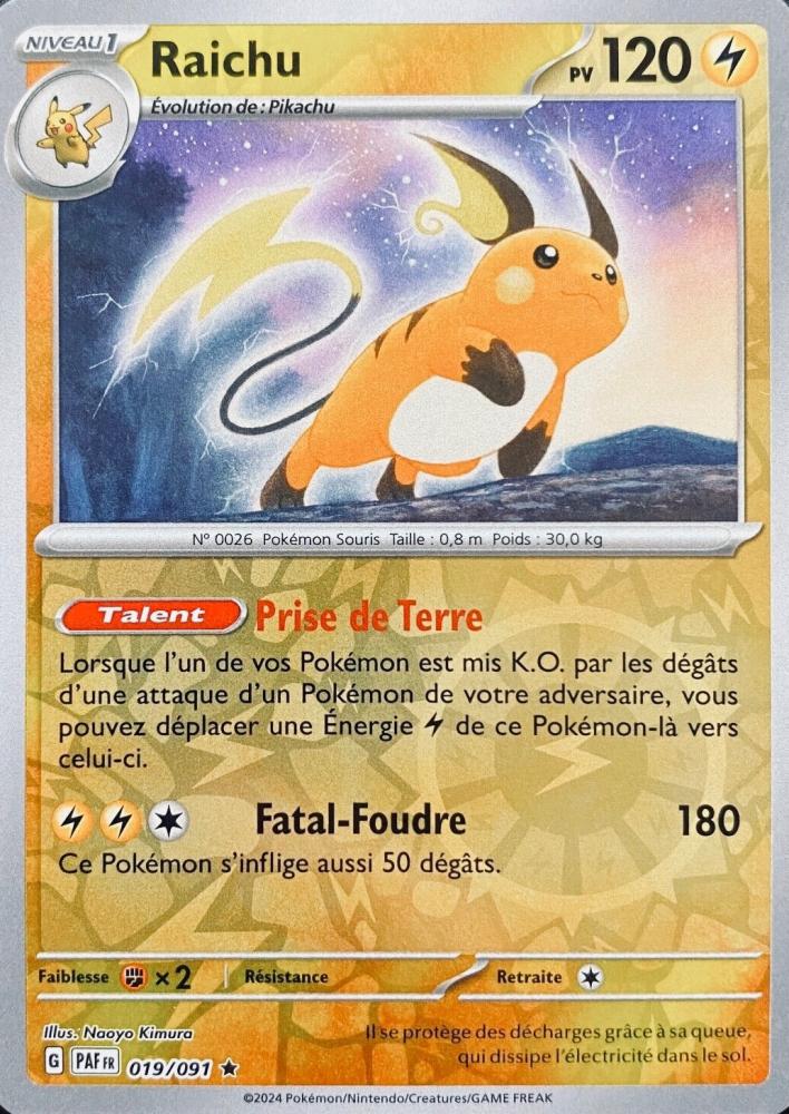 Raichu 019/091 (Reverse Holo)