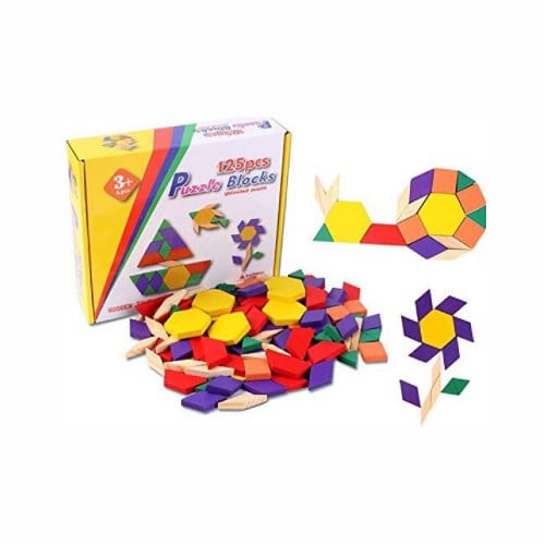 قطع النماذج  خشب 125 قطعة