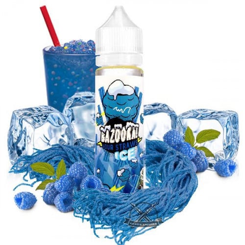 نكهة فيب بازوكا الشهيرة حلاوة التوت الازرق الحامضة والباردة Bazooka Blue Raspberry ICE