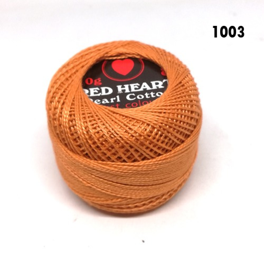 خيط تطريز Red Heart برتقالي 10غرام رقم اللون 1003