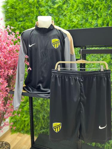 طقم تمرين بلوفر مع شورت الإتحاد الجديد شتوي 2025