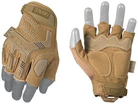Tactical Impact Resistant Gloves M-Pact Fingerless Coyote MFL-72