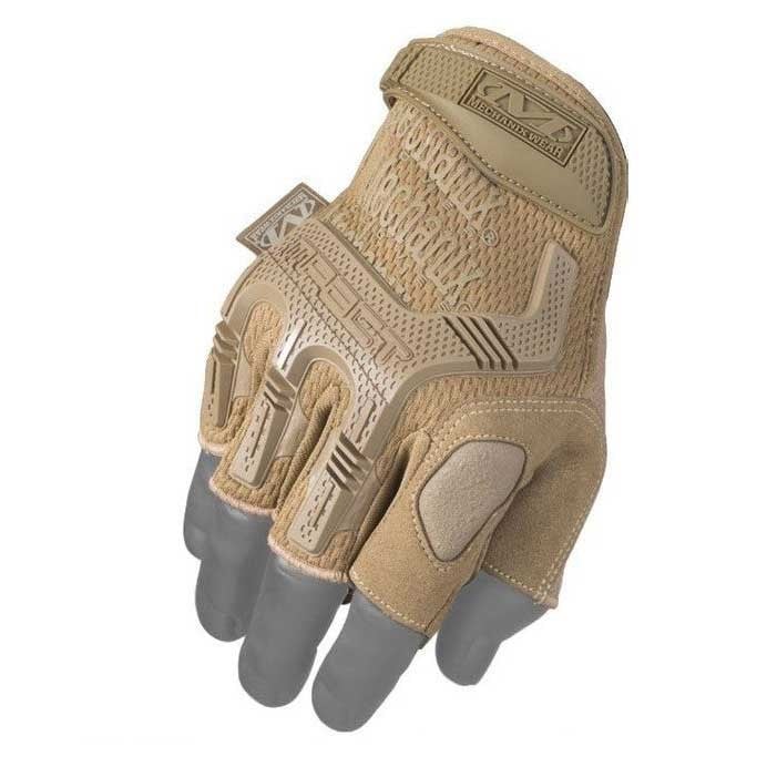 Tactical Impact Resistant Gloves M-Pact Fingerless Coyote MFL-72