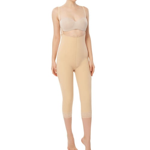 مشد كامل بتحكم سحاب لبعد عمليات شفط الدهون لتحت الركبة variteks