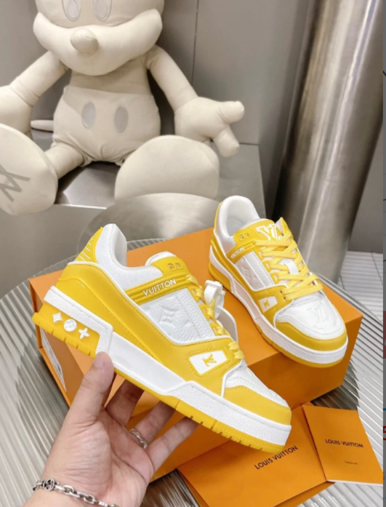 LOUIS VUITTON Run Away Sneaker Monogram Embossed Leather