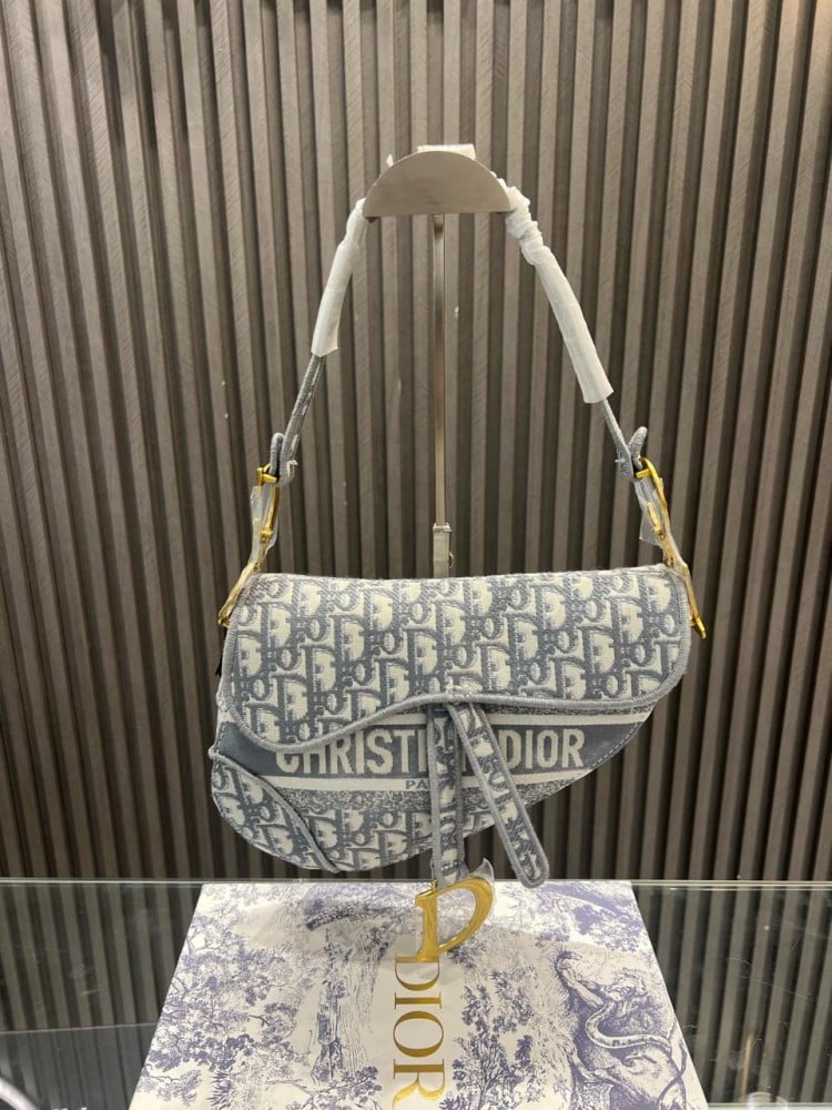 Women s gray canvas bag from DIOR