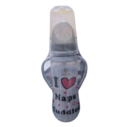 رضاعة اطفال  بلاستيك مع يد من فوفا  125مل