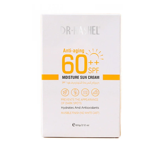 كريم واقي الشمس مضاد للشيخوخة ومرطب بعامل حماية 60++ من د. راشيل 60ج
