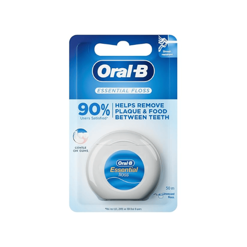 خيط الأسنان ايسنشال فلوس غير مشمع من أورال بي 50 متر
