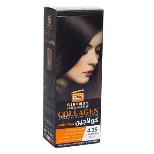 صبغة شعر 4.35 شكولاتة نيترو كندا كولاجين