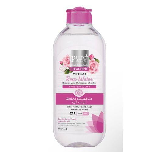 بيور بيوتي ماء الميسلار المنظف مع ماء الورد-250مل