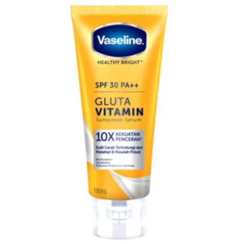 مصل واقي من الشمس بعامل حماية من الشمس SPF30 PA++ وجلوتا فيتامين من فازلين- 180مل