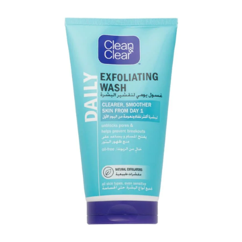 غسول يومي لتقشير الوجه من كلين اند كلير 150مل