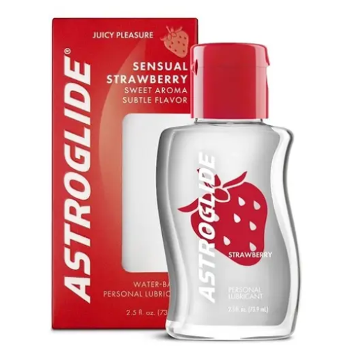 مزلق سائل باساس مائيي بالفراولة من استروجلايد، 2.5 اونصة .