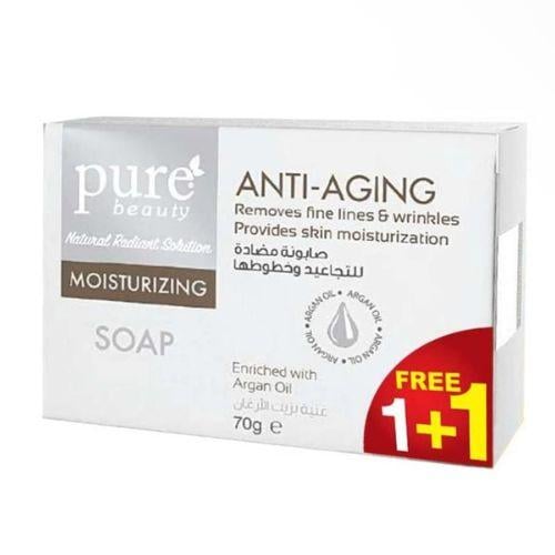 صابونة مكافحة الشيخوخة من بيور بيوتي، 70 جرام