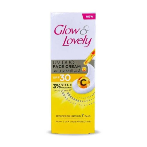 كريم للوجه يو في ديو فيتامين سي من قلو & لفلي - 100جرام