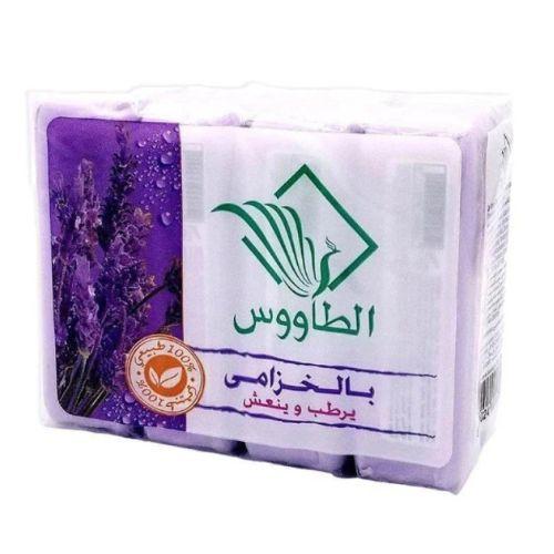 صابون قالب بالخزامي من الطاووس 4 × 120 جرام