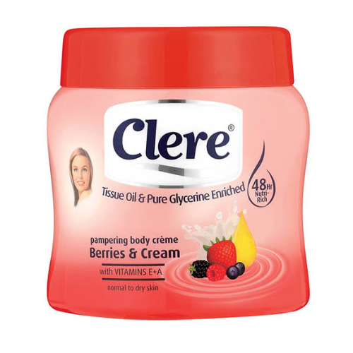 كريم الجسم بالتوت والكريمة من كلير - 500مل