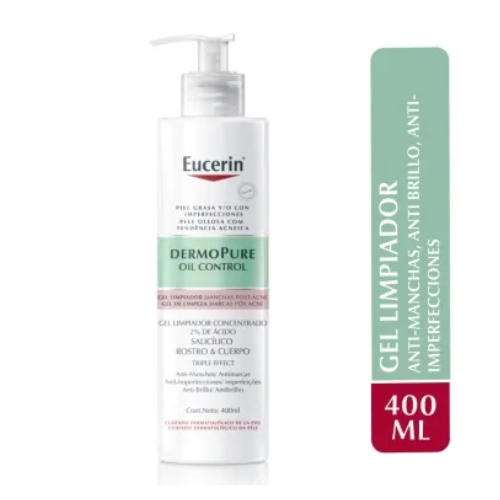 جل التنظيف المركز ديرموبور من يوسيرين للبشرة الدهنية، 400 مل