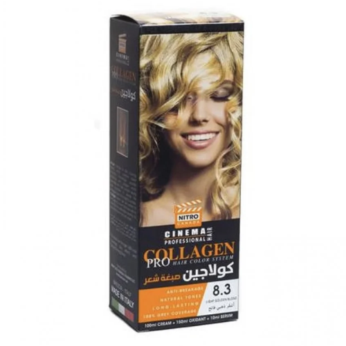 صبغة شعر بالكولاجين، اشقر ذهبي فاتح 8.3 من نيترو كندا