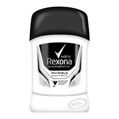 ريكسونا للرجال موشن سينس غير مرئي أسود + أبيض مضاد للتعرق 50 مل
