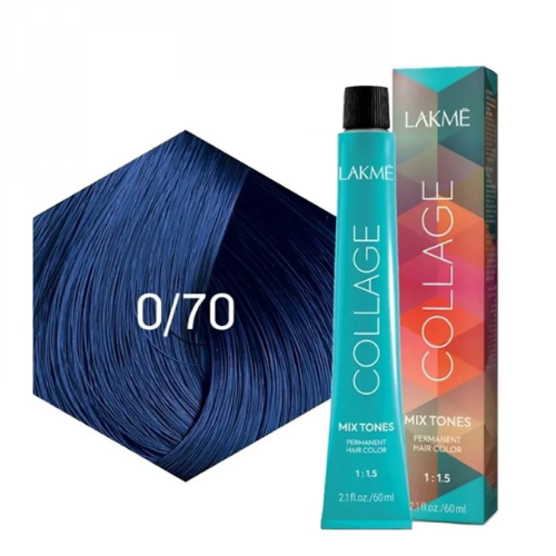 كريم كولاجميكس لتلوين الشعر من لاكمي 0/70 ازرق 60مل