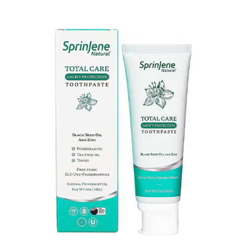 معجون اسنان بحبة البركة السوداء و الزنك للحماية من التسوس من سبرينجين- 142 جم