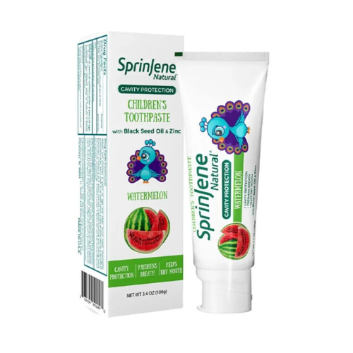 معجون أسنان الأطفال بنكهة البطيخ للحماية من التسوس  من سبرينجين- 100 جرام