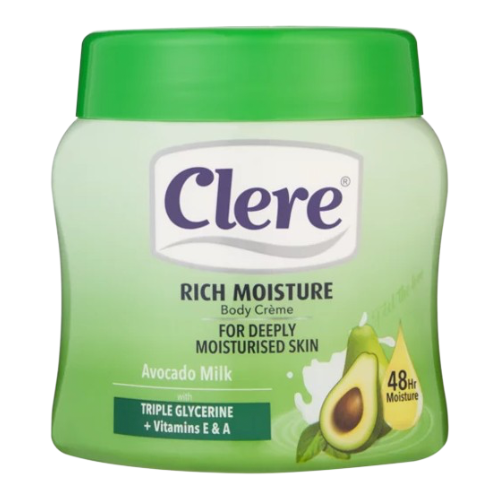 كريم لترطيب الجسم بنكهة حليب افوكادو للنساء من كلير 500مل