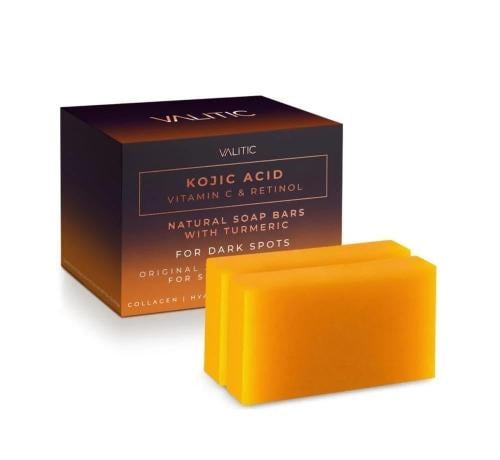 صابون حمض الكوجيك لتفتيح البشرة وإزالة البقع الداكنة،