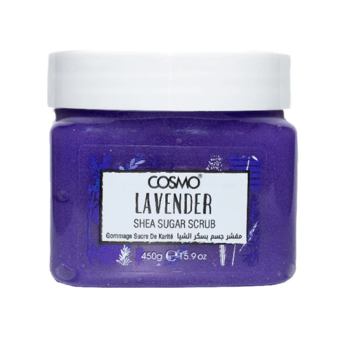 مقشر السكر بزبدة الشيا اللافندر من كوزمو - 450 جرام