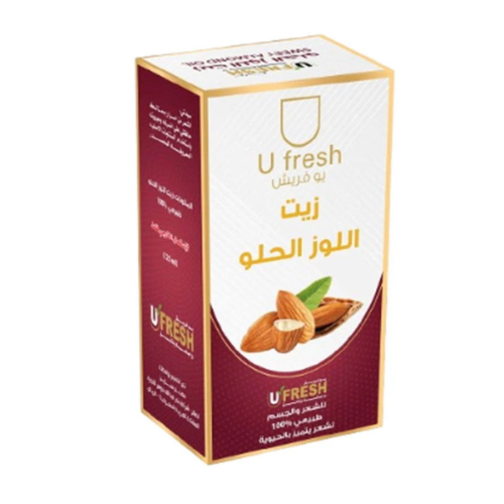 زيت اللوز الحلو للشعر والجسم من يو فريش- 125 مل