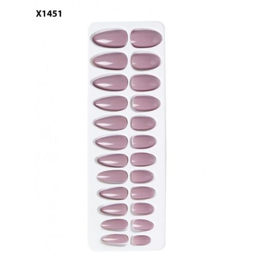 طقم أظافر لصق ذاتي لون X1451 من ناتوريد